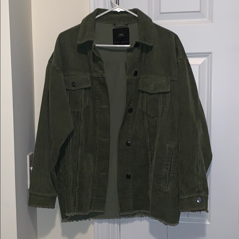 Zara olive flannel - barely worn!